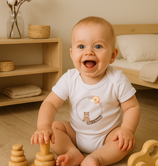 Body "Câlins joyeux" - Blanc - Bébé