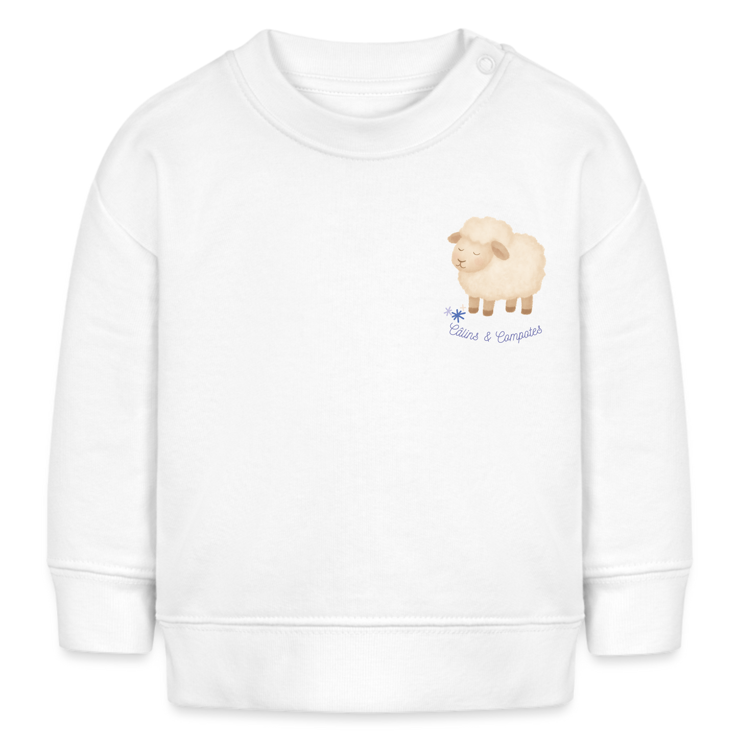 Sweat "Flocon de Laine" - Blanc