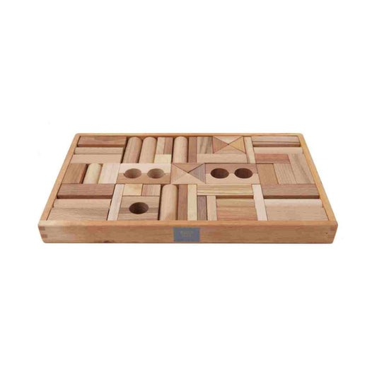 blocs en bois naturel jeux montessori