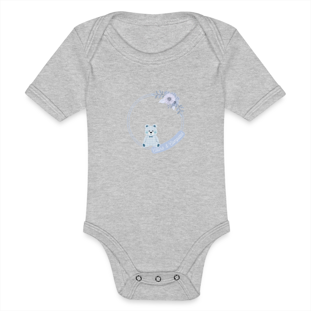 Body "Câlins d'été" - gris chiné