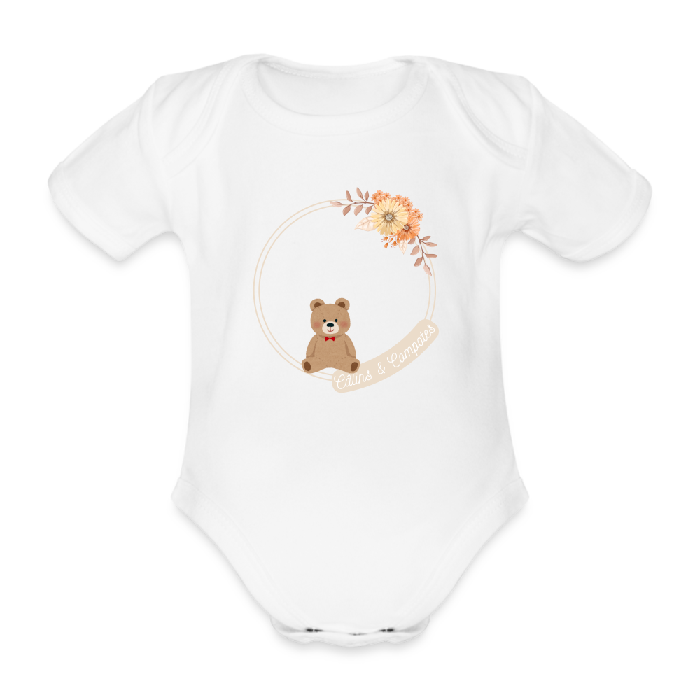 Body "Câlins nounours" - blanc