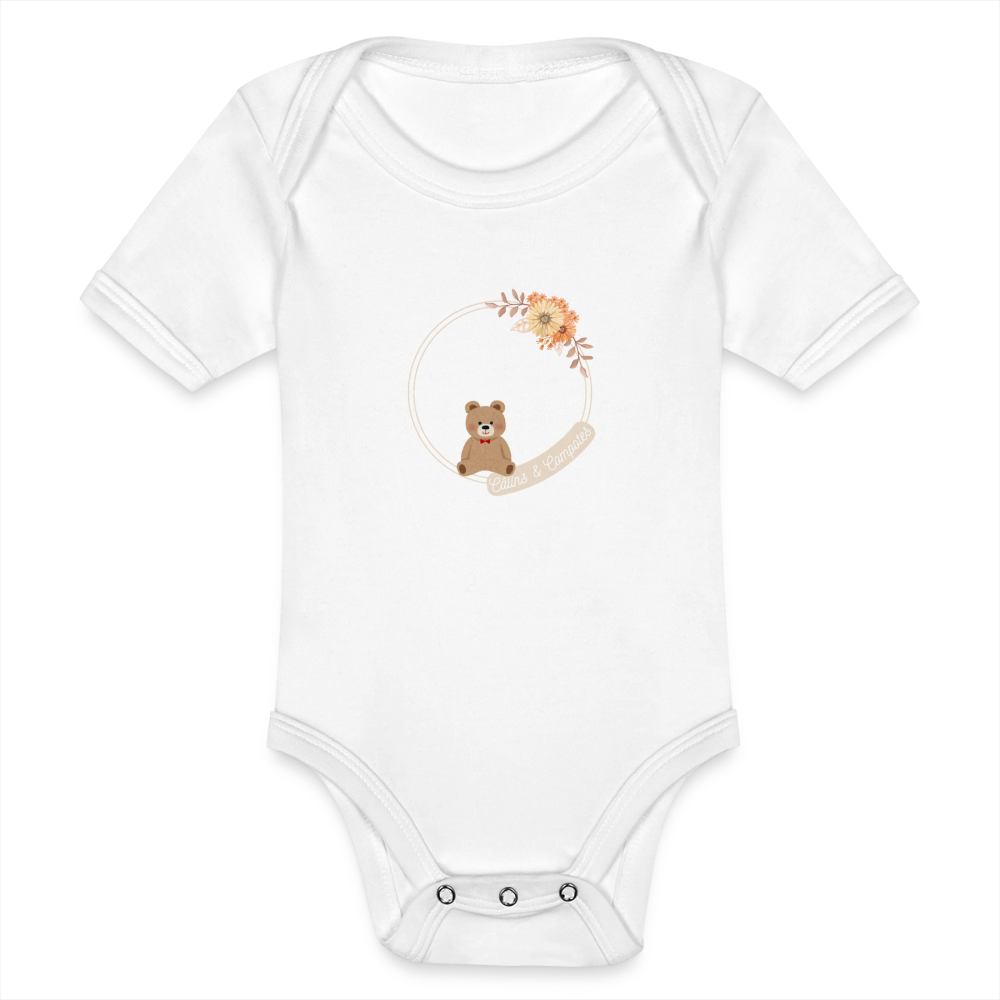 Body "Câlins nounours" - blanc