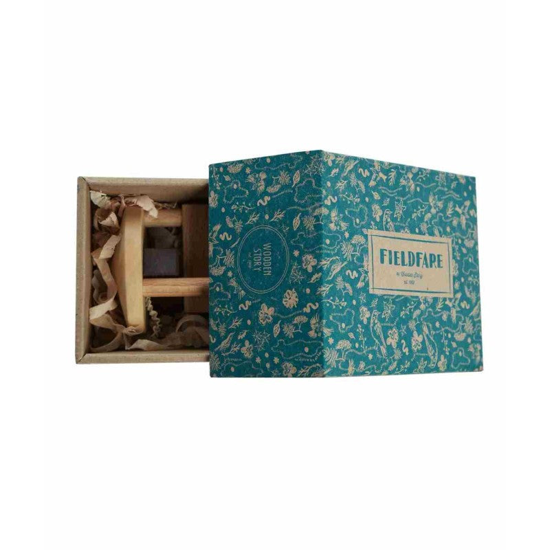 coffret hochet en bois naturel