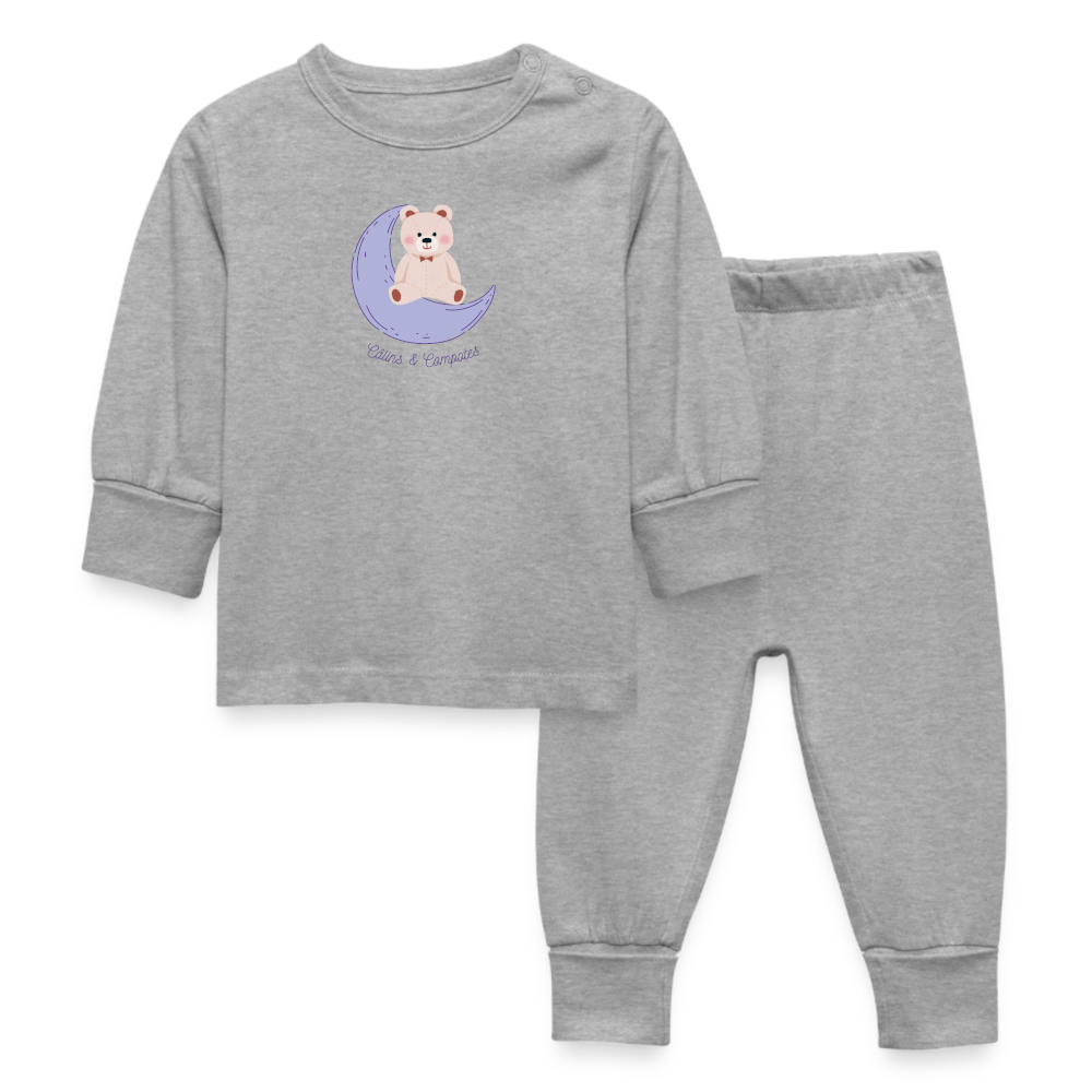 Pyjama "Nuit douce" - gris chiné
