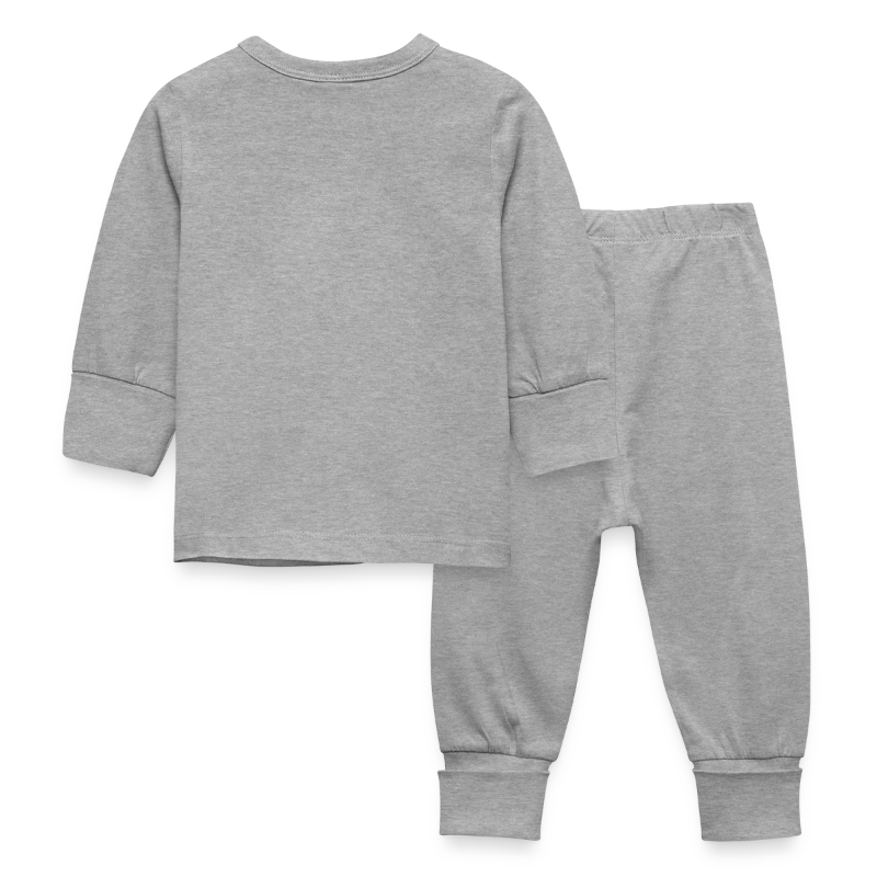 Pyjama "Nuit douce" - gris chiné - dos